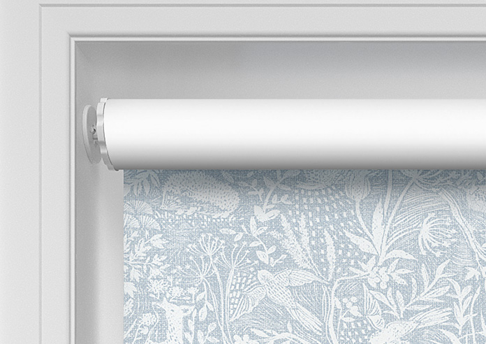 Folk Meadows, Soft Blue - Twist&Fit Roller Blind - Image 10